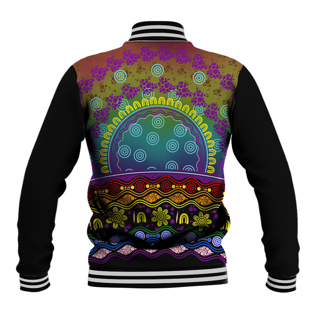 Australia LGBT History Month Baseball Jacket Love Always Wins Aboriginal