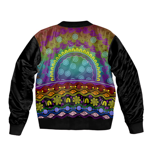Australia LGBT History Month Bomber Jacket Love Always Wins Aboriginal