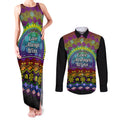Australia LGBT History Month Couples Matching Tank Maxi Dress and Long Sleeve Button Shirt Love Always Wins Aboriginal