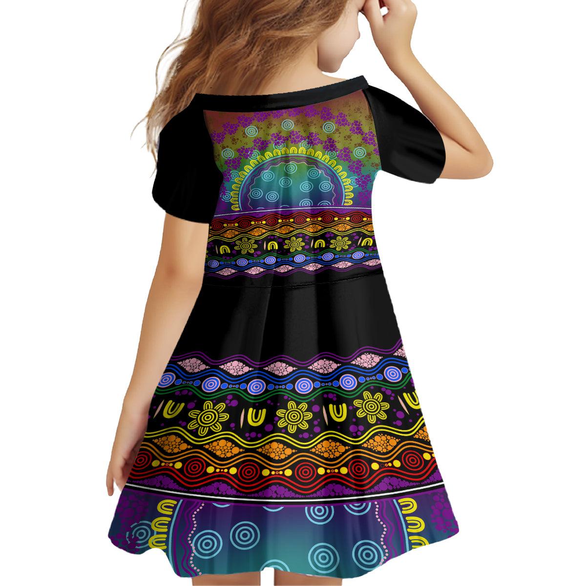 Australia LGBT History Month Family Matching Puletasi and Hawaiian Shirt Love Always Wins Aboriginal