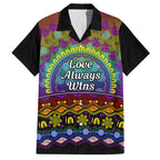 Australia LGBT History Month Hawaiian Shirt Love Always Wins Aboriginal