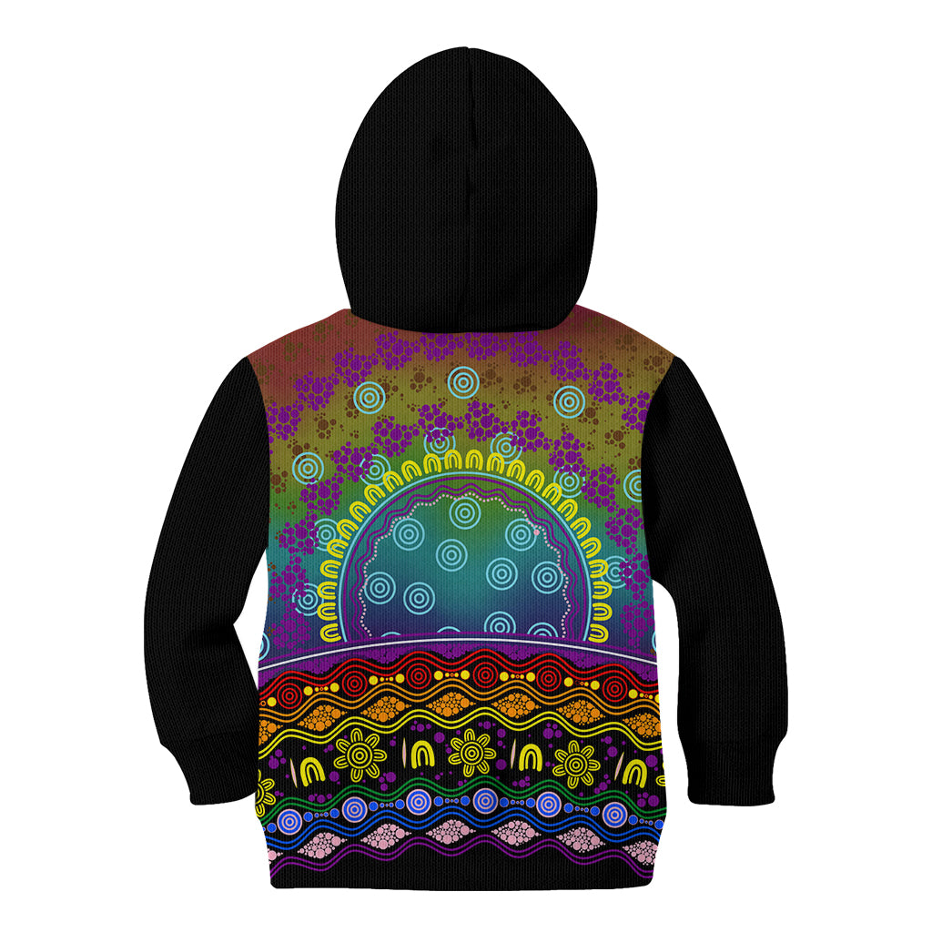 Australia LGBT History Month Kid Hoodie Love Always Wins Aboriginal