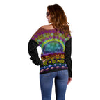 Australia LGBT History Month Off Shoulder Sweater Love Always Wins Aboriginal