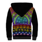 Australia LGBT History Month Sherpa Hoodie Love Always Wins Aboriginal