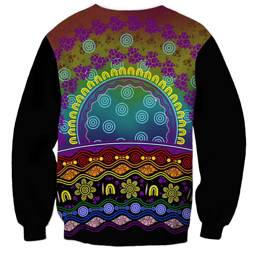 Australia LGBT History Month Sweatshirt Love Always Wins Aboriginal