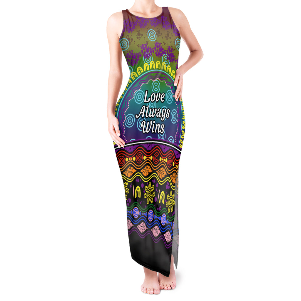 Australia LGBT History Month Tank Maxi Dress Love Always Wins Aboriginal