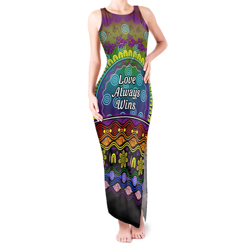 Australia LGBT History Month Tank Maxi Dress Love Always Wins Aboriginal