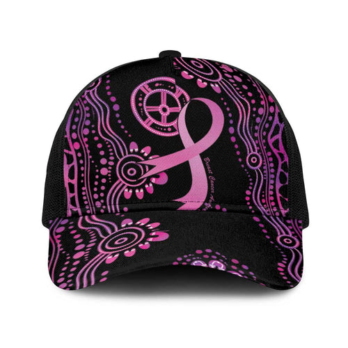 Faith Hope Love Australia Breast Cancer Baseball Net Cap Pink Ribbon Indigenous - Aussie Hoodie