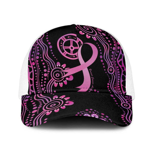 Faith Hope Love Australia Breast Cancer Baseball Net Cap Pink Ribbon Indigenous - Aussie Hoodie