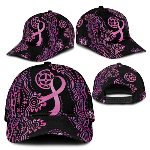 Faith Hope Love Australia Breast Cancer Classic Cap Pink Ribbon Indigenous - Aussie Hoodie