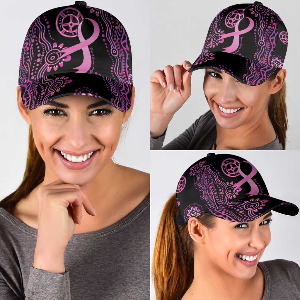 Faith Hope Love Australia Breast Cancer Classic Cap Pink Ribbon Indigenous - Aussie Hoodie