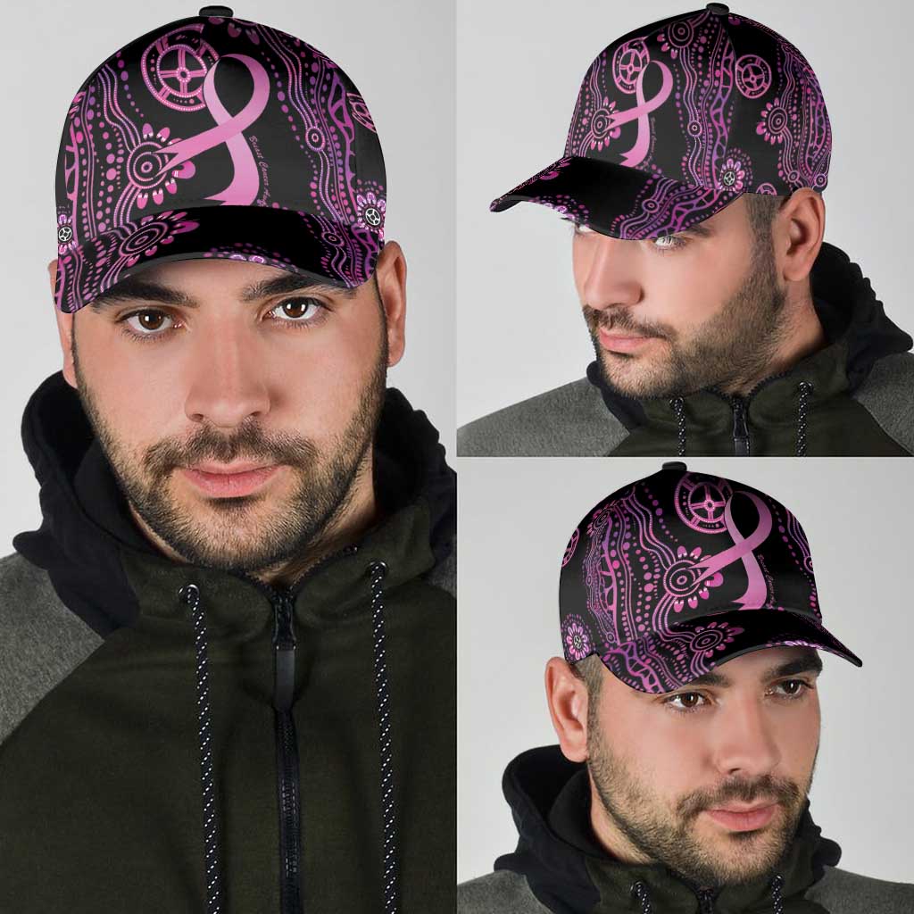 Faith Hope Love Australia Breast Cancer Classic Cap Pink Ribbon Indigenous - Aussie Hoodie