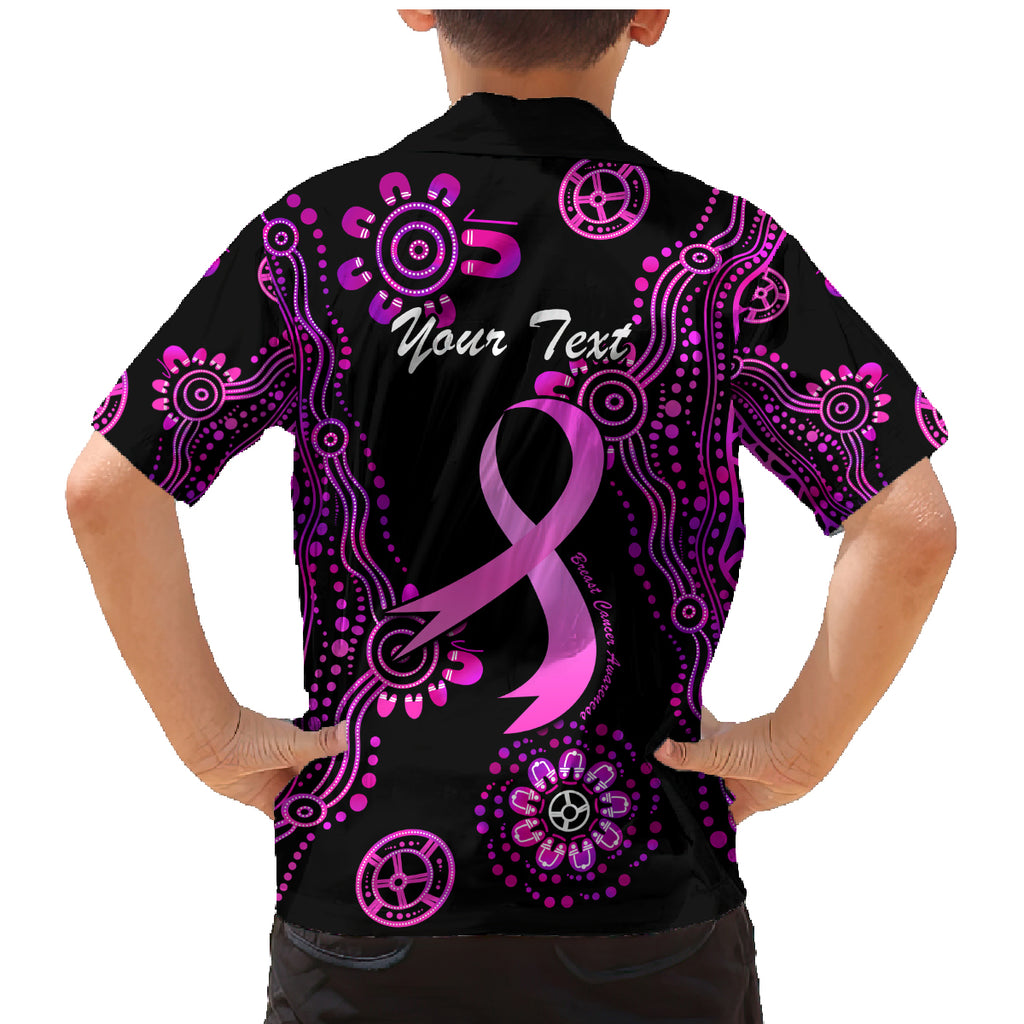 Personalised Faith Hope Love Australia Breast Cancer Family Matching Mermaid Dress and Hawaiian Shirt Pink Ribbon Indigenous