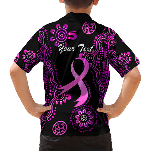 Personalised Faith Hope Love Australia Breast Cancer Hawaiian Shirt Pink Ribbon Indigenous