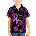Personalised Faith Hope Love Australia Breast Cancer Kid Hawaiian Shirt Pink Ribbon Indigenous