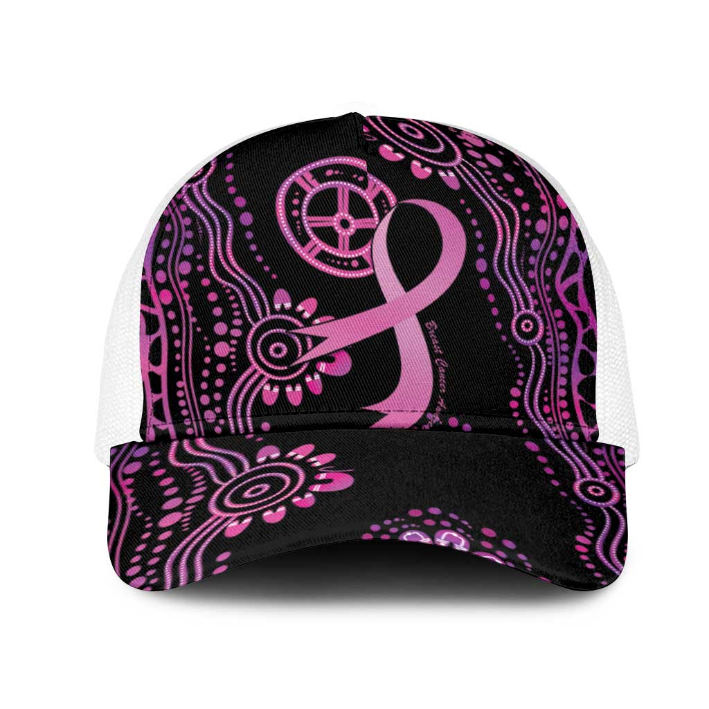 Faith Hope Love Australia Breast Cancer Mesh Trucker Cap Pink Ribbon Indigenous - Aussie Hoodie