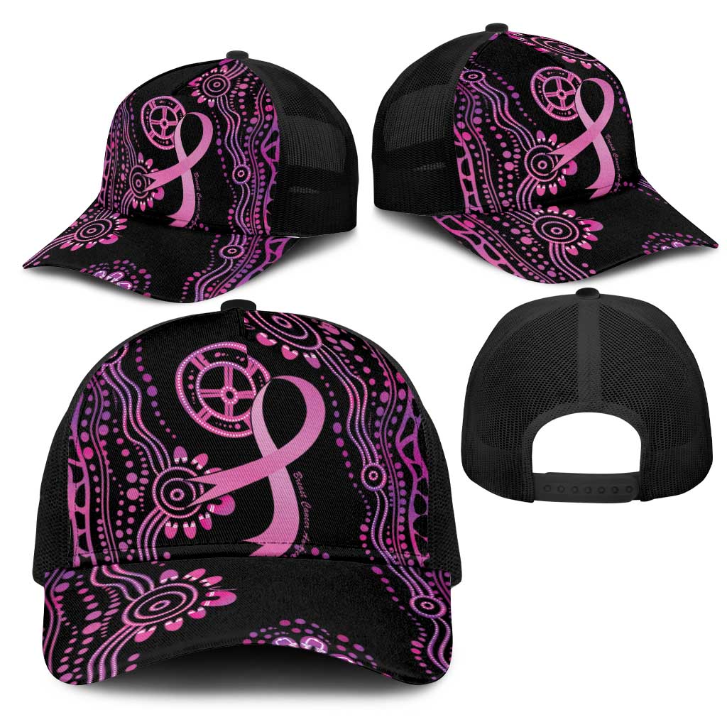 Faith Hope Love Australia Breast Cancer Mesh Trucker Cap Pink Ribbon Indigenous - Aussie Hoodie