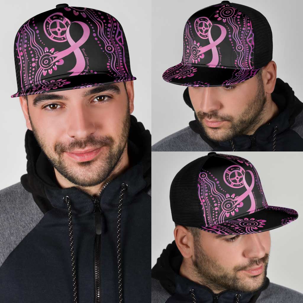 Faith Hope Love Australia Breast Cancer Mesh Trucker Cap Pink Ribbon Indigenous - Aussie Hoodie