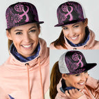 Faith Hope Love Australia Breast Cancer Mesh Trucker Cap Pink Ribbon Indigenous - Aussie Hoodie