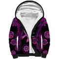 Personalised Faith Hope Love Australia Breast Cancer Sherpa Hoodie Pink Ribbon Indigenous