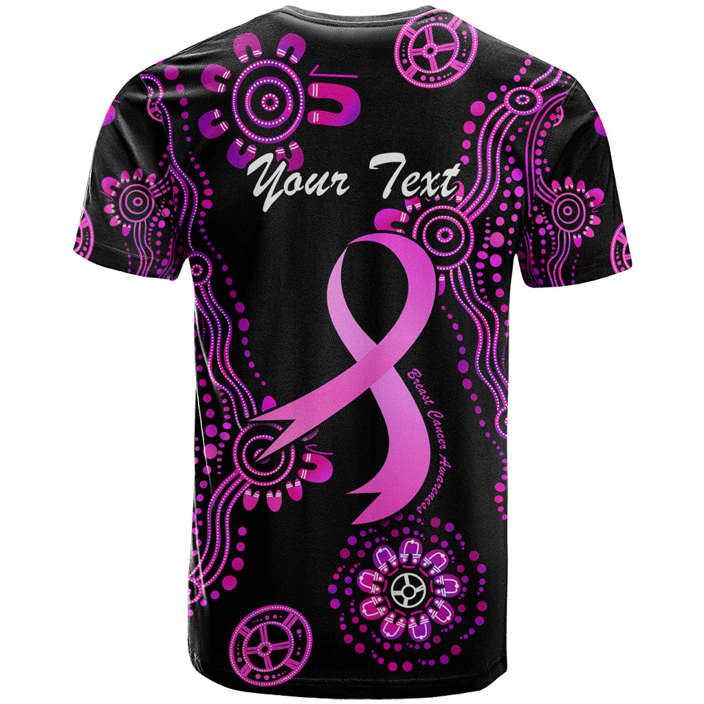 Personalised Faith Hope Love Australia Breast Cancer T Shirt Pink Ribbon Indigenous