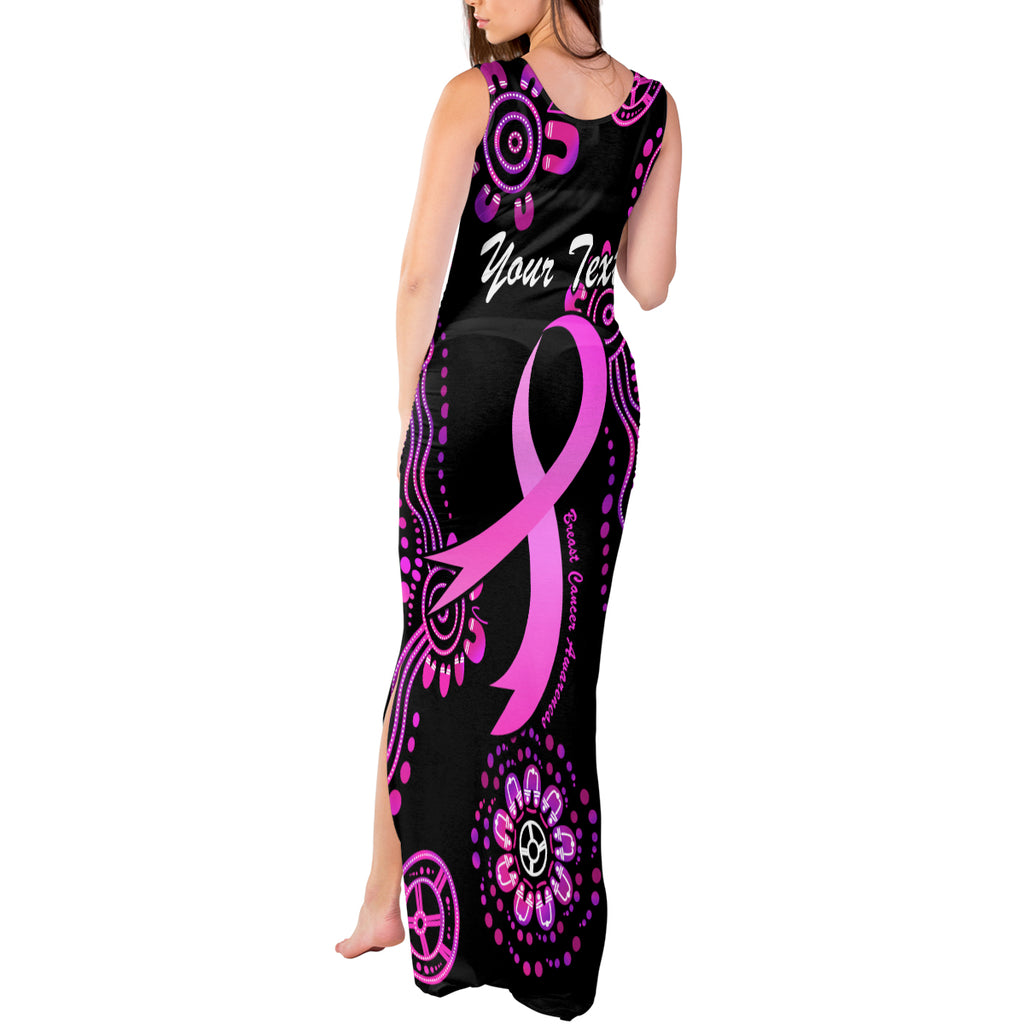 Personalised Faith Hope Love Australia Breast Cancer Tank Maxi Dress Pink Ribbon Indigenous