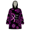 Personalised Faith Hope Love Australia Breast Cancer Wearable Blanket Hoodie Pink Ribbon Indigenous