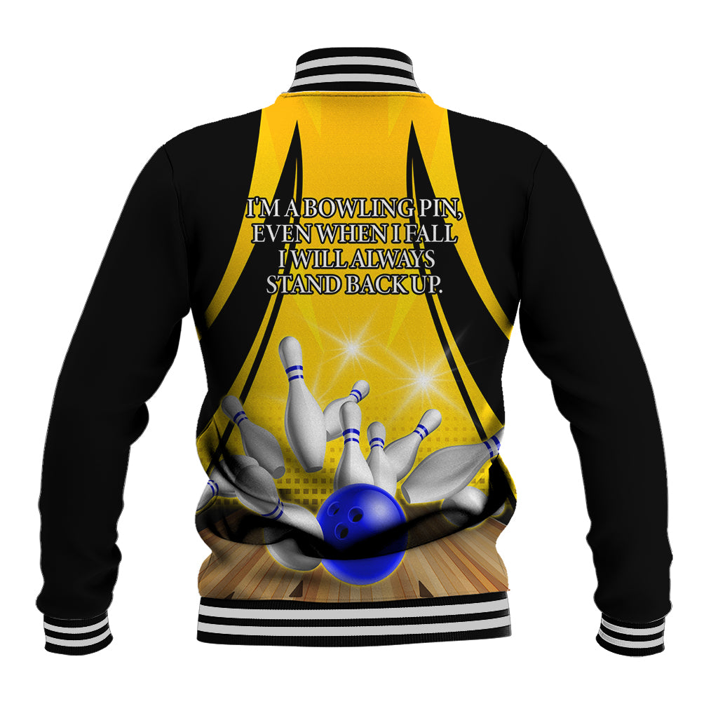 Australia Bowling Baseball Jacket I Am A Bowling Pin Curve Style