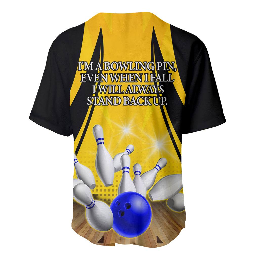 Australia Bowling Baseball Jersey I Am A Bowling Pin Curve Style
