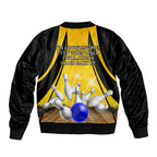 Australia Bowling Bomber Jacket I Am A Bowling Pin Curve Style