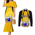 Australia Bowling Couples Matching Mermaid Dress and Long Sleeve Button Shirt I Am A Bowling Pin Curve Style