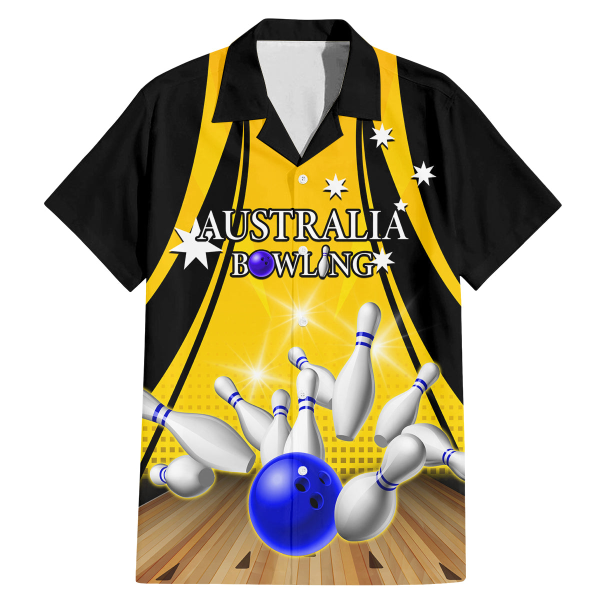 Australia Bowling Family Matching Mermaid Dress and Hawaiian Shirt I Am A Bowling Pin Curve Style