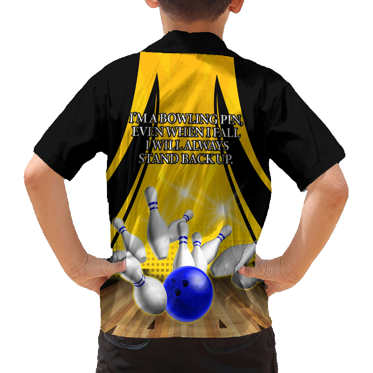 Australia Bowling Family Matching Off Shoulder Short Dress and Hawaiian Shirt I Am A Bowling Pin Curve Style