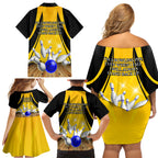 Australia Bowling Family Matching Off Shoulder Short Dress and Hawaiian Shirt I Am A Bowling Pin Curve Style