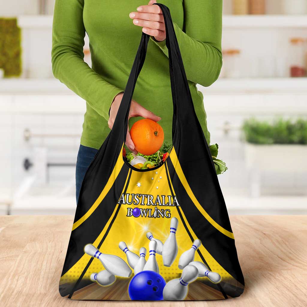 Australia Bowling Grocery Bag I Am A Bowling Pin Curve Style