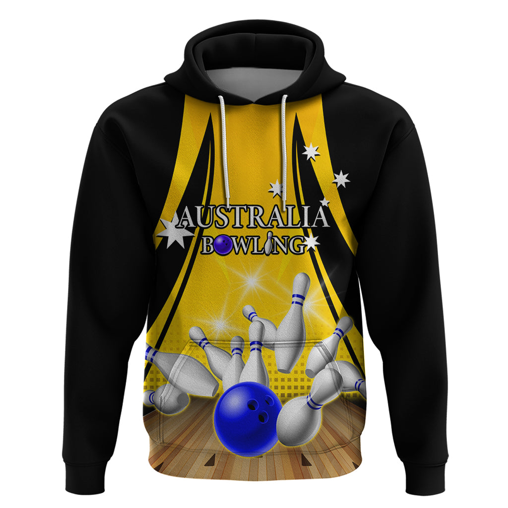 Australia Bowling Hoodie I Am A Bowling Pin Curve Style