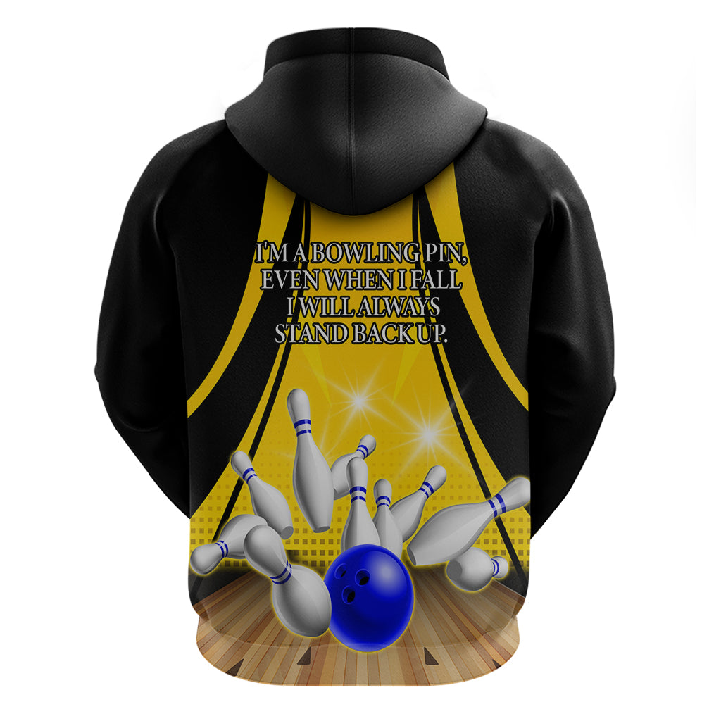 Australia Bowling Hoodie I Am A Bowling Pin Curve Style