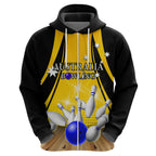 Australia Bowling Hoodie I Am A Bowling Pin Curve Style