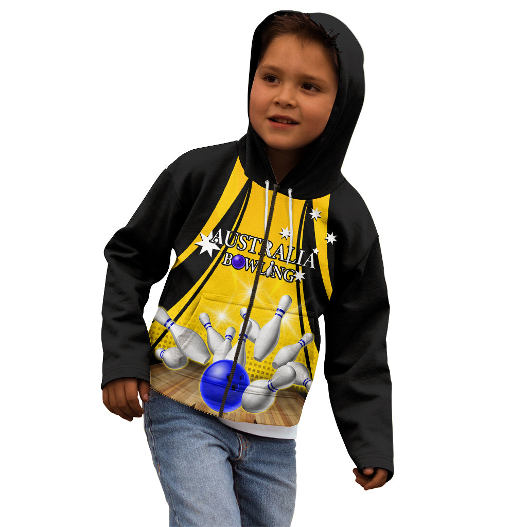 Australia Bowling Kid Hoodie I Am A Bowling Pin Curve Style