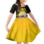 Australia Bowling Kid Short Sleeve Dress I Am A Bowling Pin Curve Style