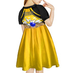 Australia Bowling Kid Short Sleeve Dress I Am A Bowling Pin Curve Style