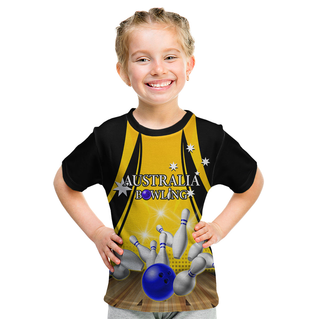 Australia Bowling Kid T Shirt I Am A Bowling Pin Curve Style