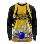 Australia Bowling Long Sleeve Shirt I Am A Bowling Pin Curve Style