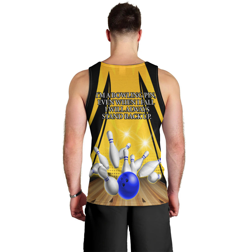 Australia Bowling Men Tank Top I Am A Bowling Pin Curve Style