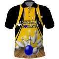 Australia Bowling Polo Shirt I Am A Bowling Pin Curve Style