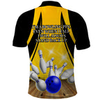 Australia Bowling Polo Shirt I Am A Bowling Pin Curve Style