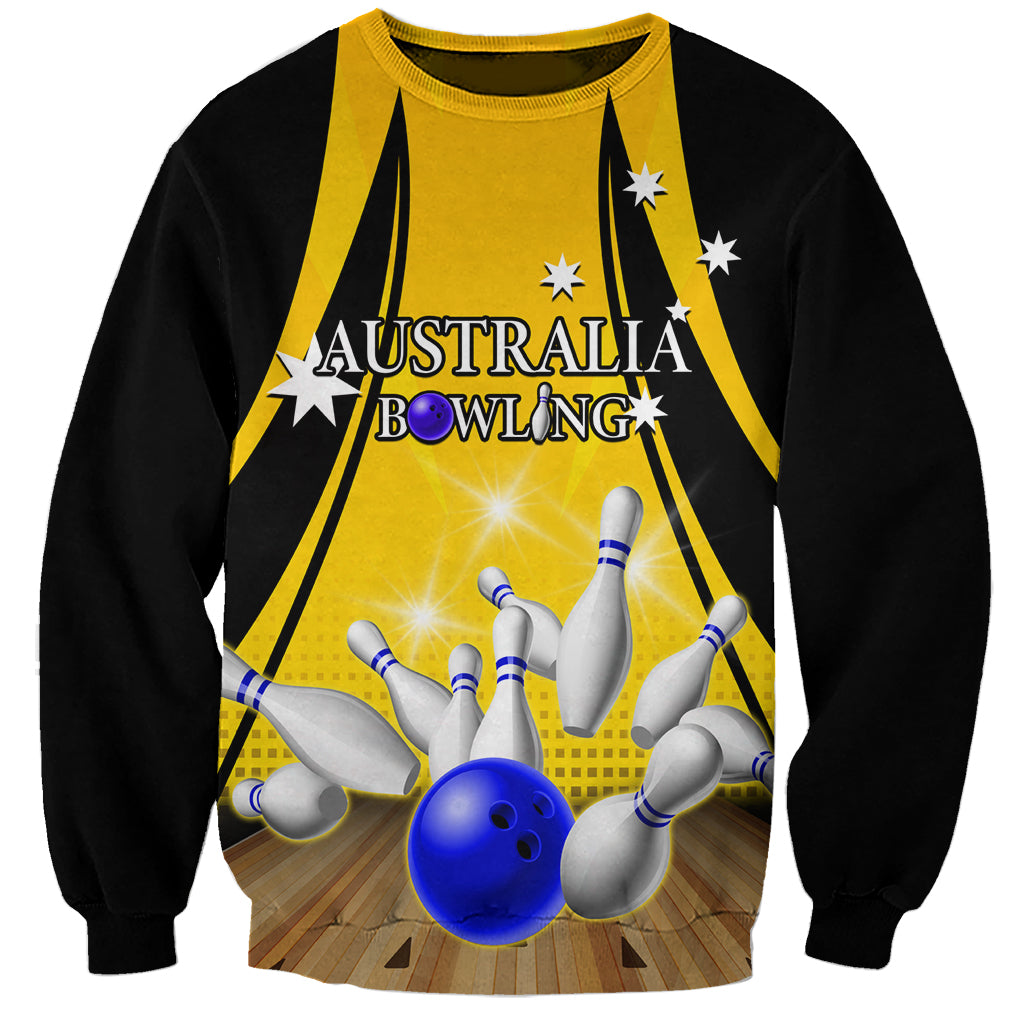 Australia Bowling Sweatshirt I Am A Bowling Pin Curve Style