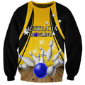 Australia Bowling Sweatshirt I Am A Bowling Pin Curve Style