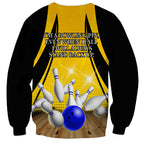 Australia Bowling Sweatshirt I Am A Bowling Pin Curve Style