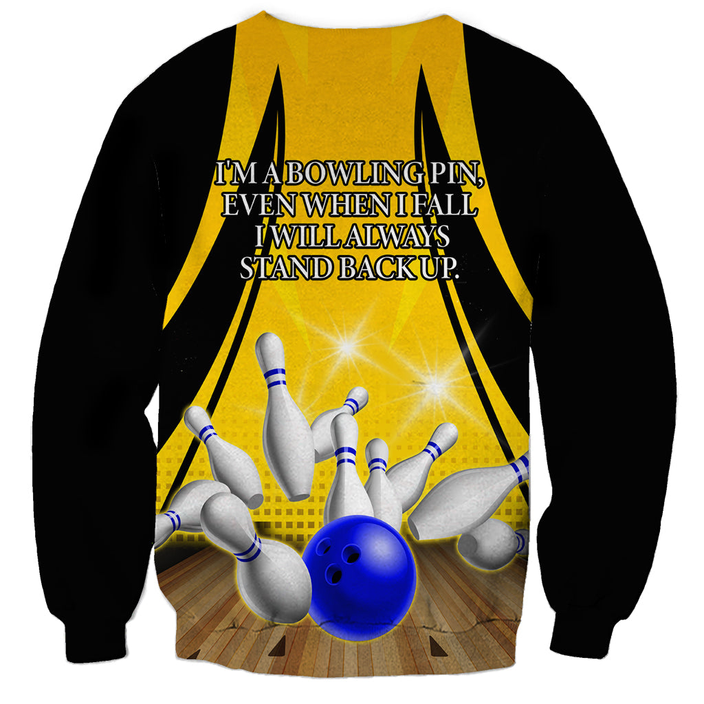 Australia Bowling Sweatshirt I Am A Bowling Pin Curve Style